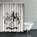 BPBOP Octopus Wearing Mask Diving Under Water Vintage Scuba Shower Curtains Bathroom Curtain 60x72 Inch
