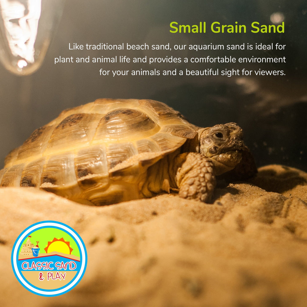 CLASSIC SAND & PLAY Natural Aquarium Sand for Freshwater and Saltwater Tanks, 40 lb. Yellow