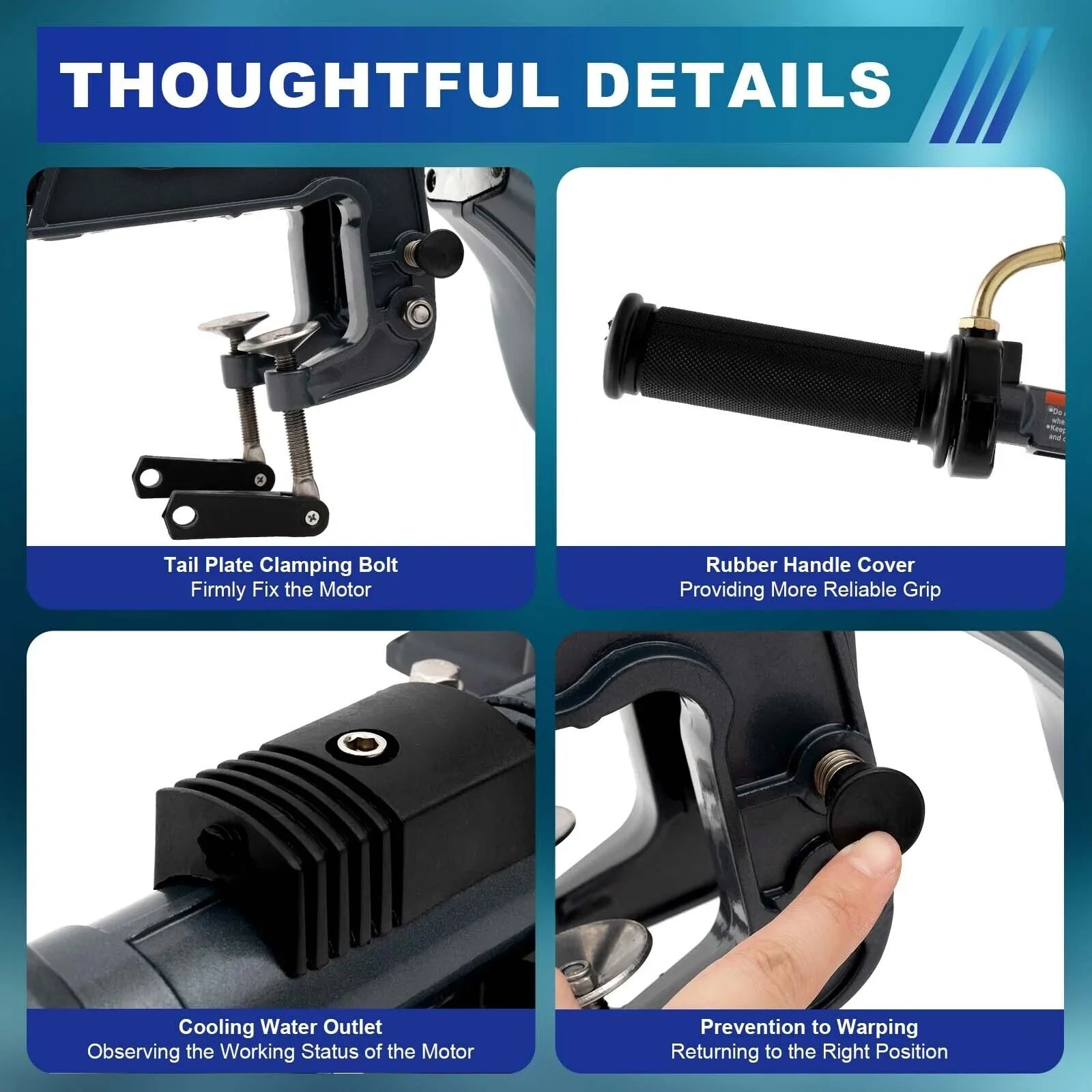 Heavy Duty 3.5HP 2 Stroke Outboard Engine Motor Vessel Engine Water Cooling System