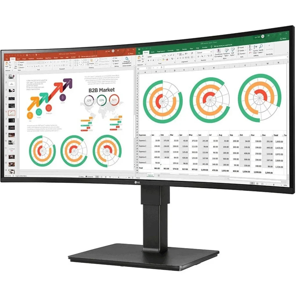 LG Ultrawide 34BN77C-B 34" WQHD Curved Screen Gaming LCD Monitor - 21:9 - Textured Black, Glossy Black - TAA Compliant, Textured Black, Glossy Black