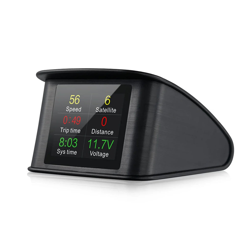 Pinnaco Smart Head Up Display with Speed, Altitude, Voltage, Clock - Universal GPS HUD for Cars