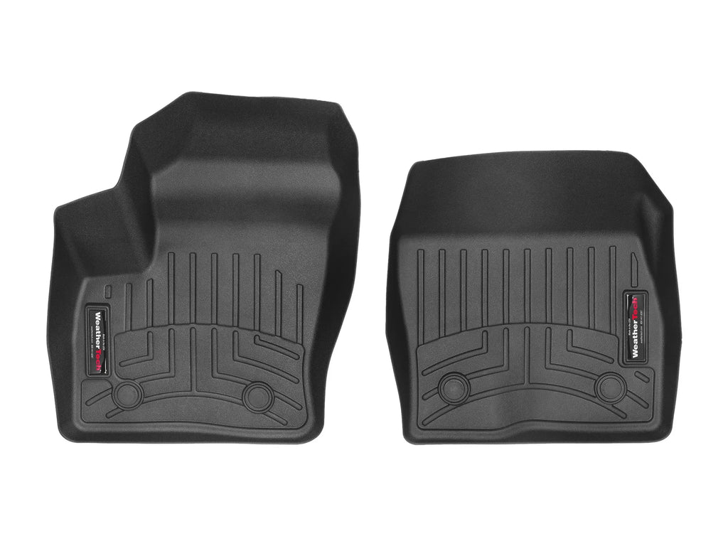 Climate Custom Fit FloorLiners Suitable with 2018-2023 Ford Transit Connect - 1st Row (Driver & Passenger), Black