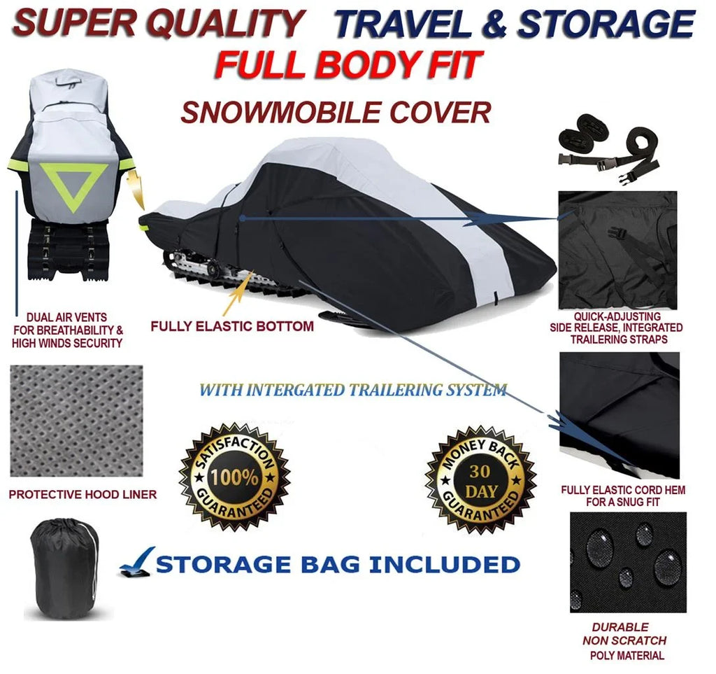 600 Denier Full Fit Snowmobile Travel and Storage Coating Fitting for the 2006-2007 Ski Doo Bombardier Model GSX Limited 800 HO Snowmachine Sled.