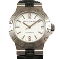 Pre-Owned Bvlgari BVLGARI Diagono LCV29WSLD White Dial Watch Women's (Like New)