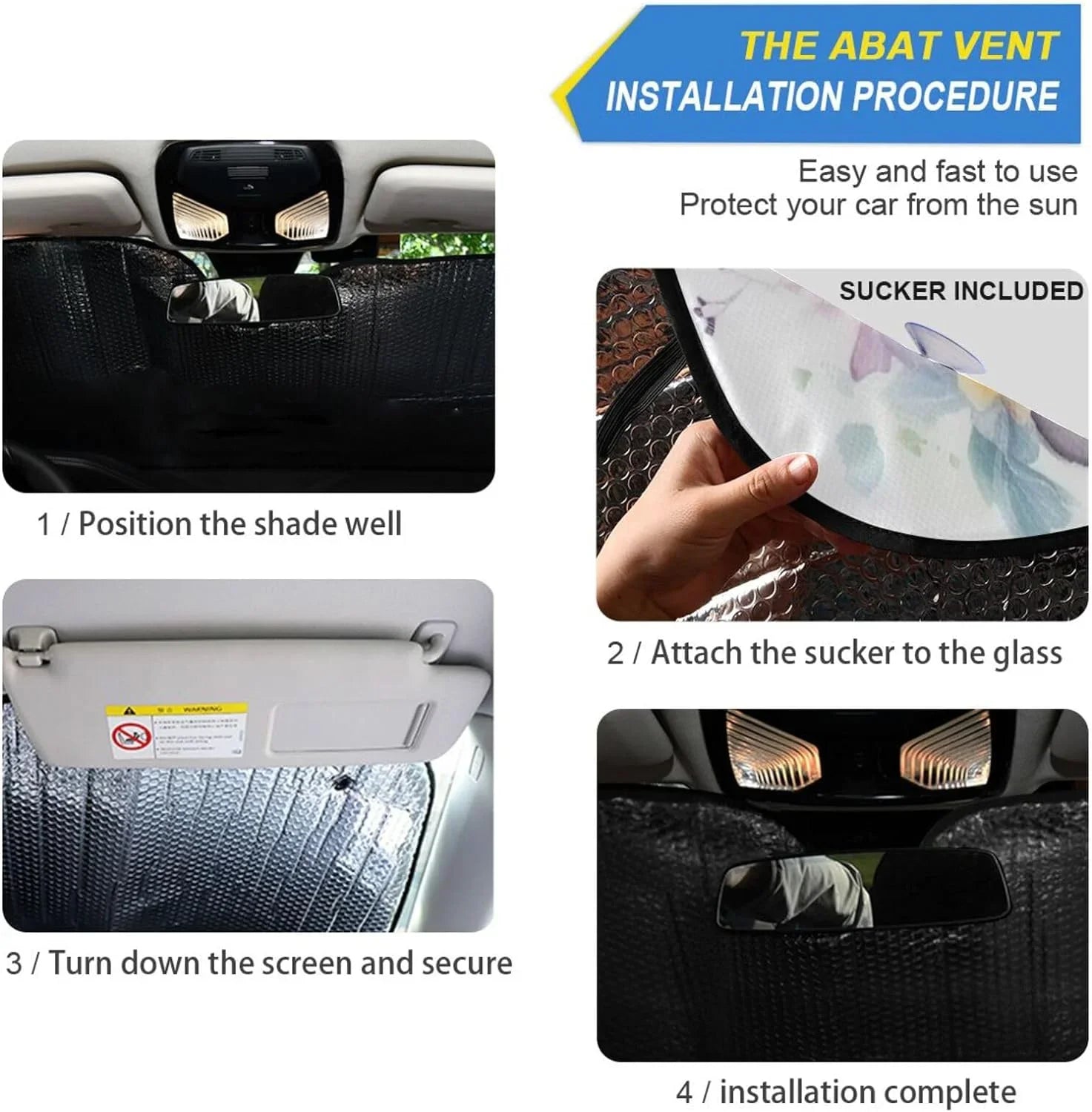 GZHJMY Elephant Car Windshield Sun Shade Foldable Sun Shield Shade for Blocks UV Rays Protector-Keeps Your Vehicle Cool for Most Sedans SUV Truck,55"x27.6"