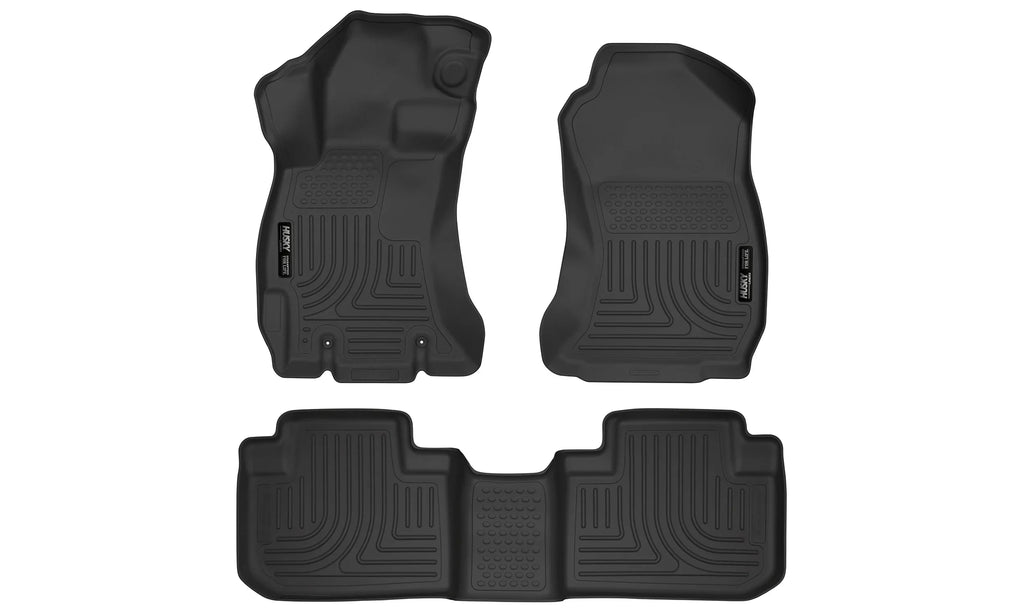 Husky by RealTruck Suitable with 2014-2018 Subaru Forester Condition Front & 2nd Seat Floor Mats