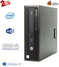 Pre-Owned HP 600 G2 Desktop Computer Pentium G4400 3.3GHz CPU 8GB Ram, 120GB SSD, 1TB HDD, Keyboard & Mouse, WiFi, DVD, Win10 Pro PC (Refurbished)