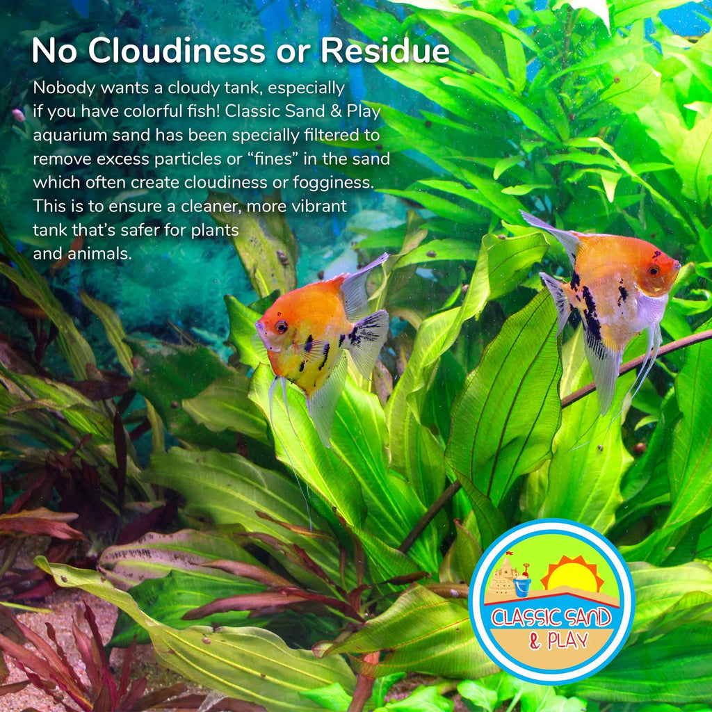 CLASSIC SAND & PLAY Natural Aquarium Sand for Freshwater and Saltwater Tanks, 40 lb. Yellow