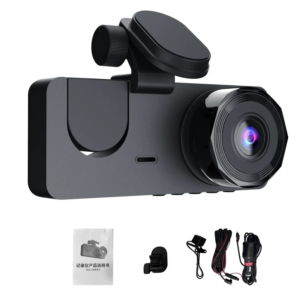Dazzduo Support Dashcam Motion 1080 P DVR Driving Camera Dash Recording DOYING Screen 1080 2 Camera-B Loop & 1080 2 XIXIAN Detection One-Key 2 Inch Night-Vision , Rear Front Recorder Lock HUIOP Inside