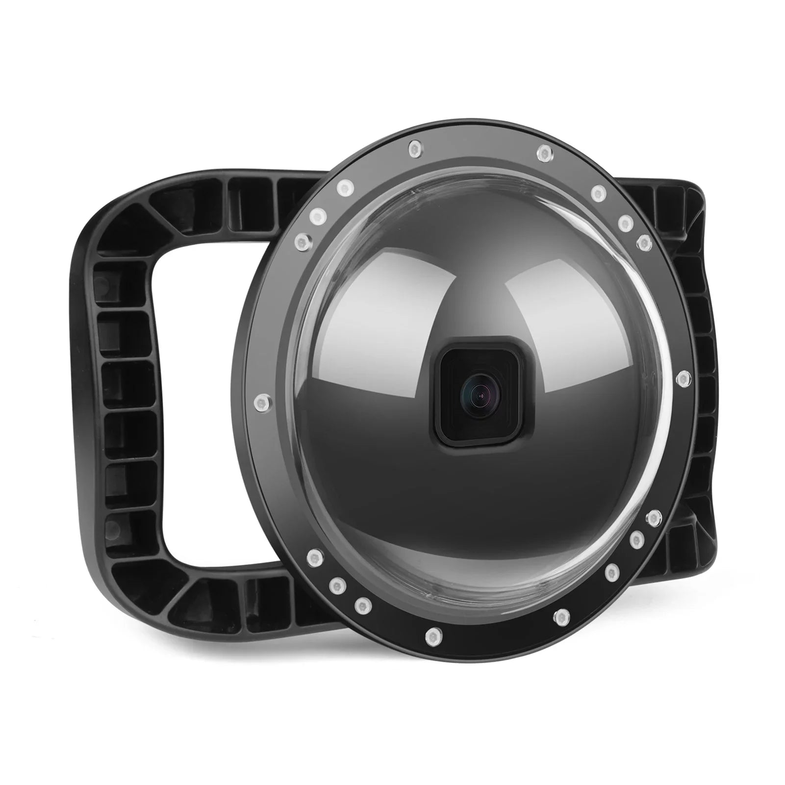 SHOOT Dome Port,10 Case Camera Port Waterproof Case Dual Handle Port Camera Dual Handle Case 45m Port 9 Camera 45m Waterproof 180° ERYUE Mashem Camera ive Case ZDHF