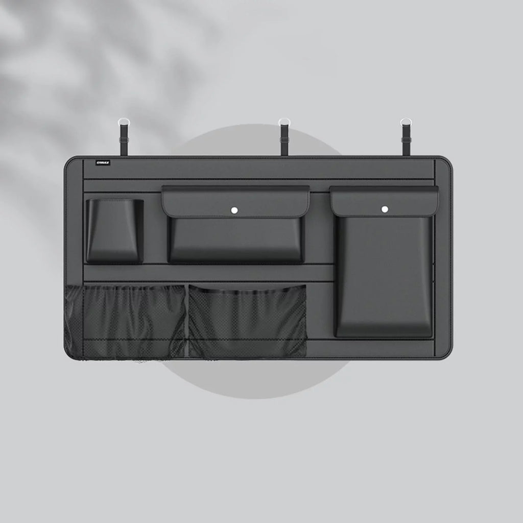 Car Back Seat Trunk Hanging Organizer 90cmx45cm Saving Space Easily Install Resilient with Multiple Pockets for SUV Truck