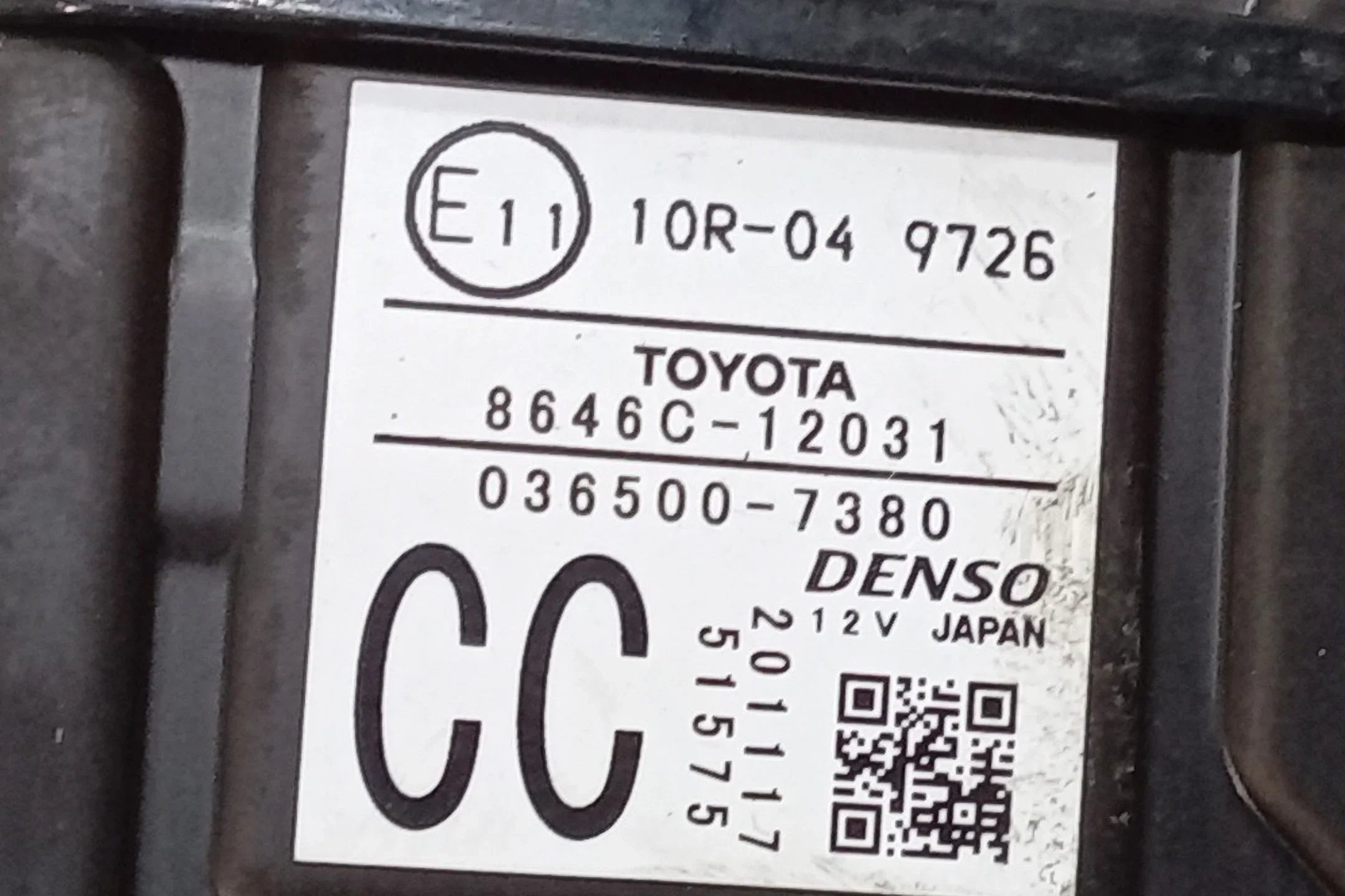 Pre-Owned 2021 Toyota Corolla Front Windshield Lane Departure Camera 8646C12031 OEM (Good)