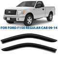 CLIM ART Incredibly Strong Rain Guards for Ford F150 2009-2014 Regular Cab, SuperCrew, SuperCab, Tape-on Window Deflectors, Vent Deflector, Vent Window Visors for cars, Truck Accessories 2 pcs-209008