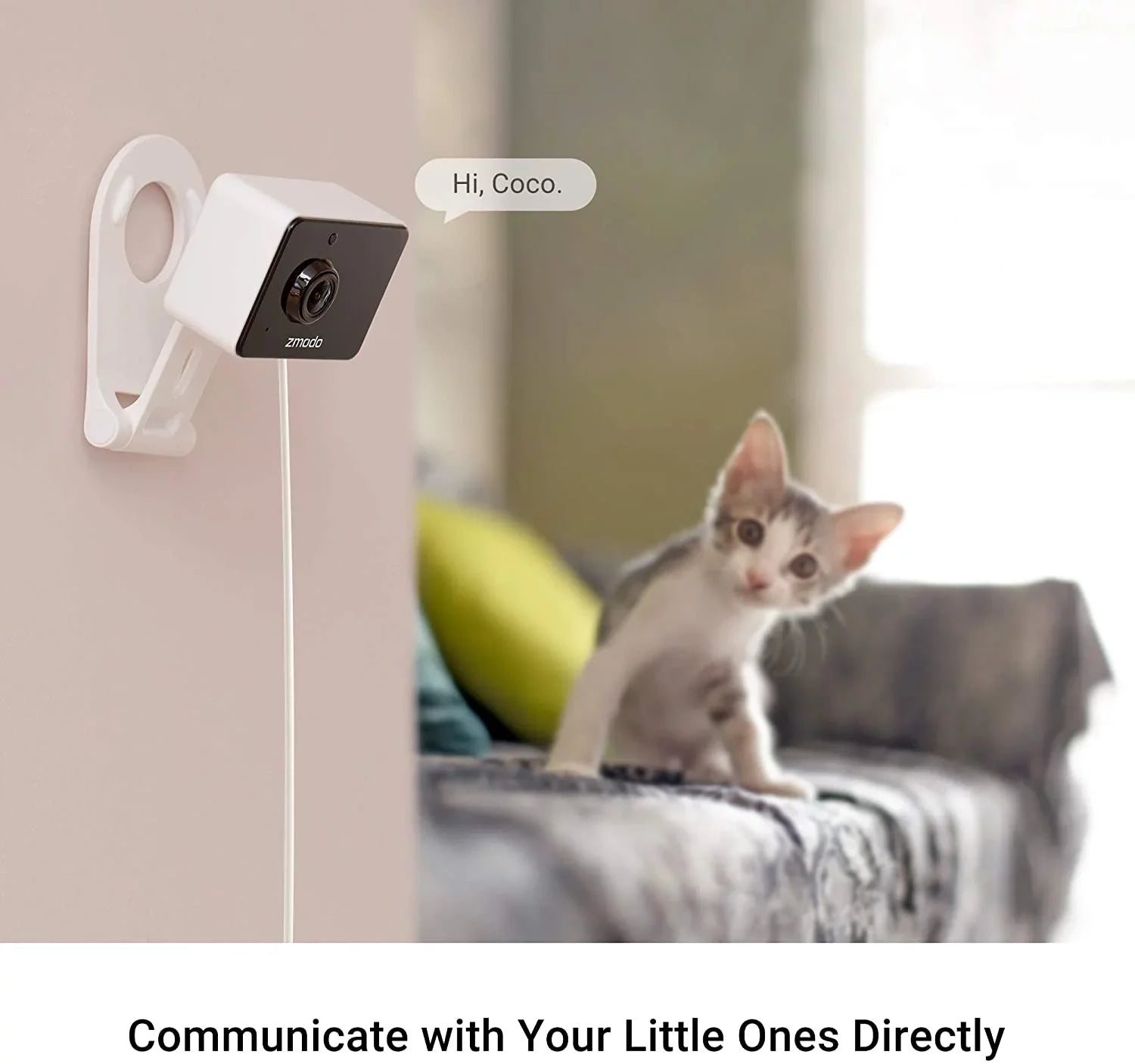 Zmodo Mini Pro 1080p Indoor Home Security Camera Wireless Baby Monitor/Pet/Nanny Camera, Two-Way Audio, Night Vision, Motion Detection (2 Pack)