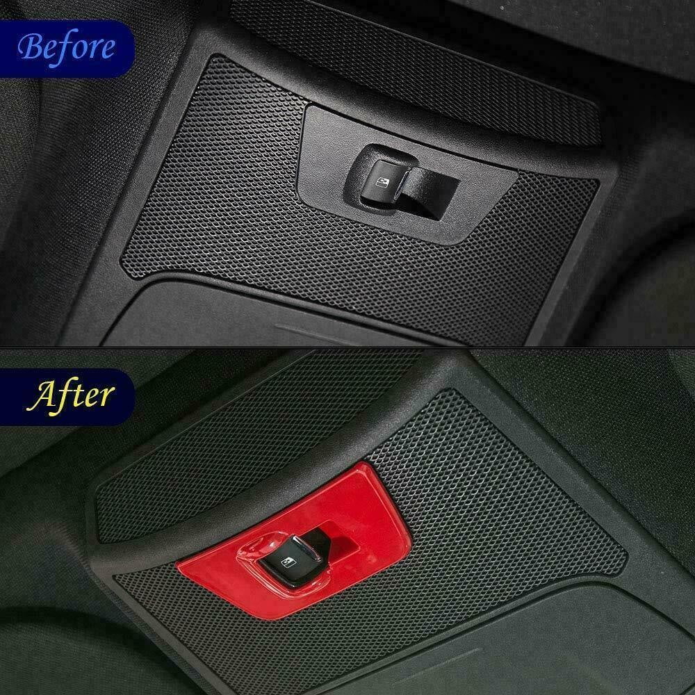 Teledu F150 Red 28pcs Full Interior Set Center Console Wrap Trim Kit