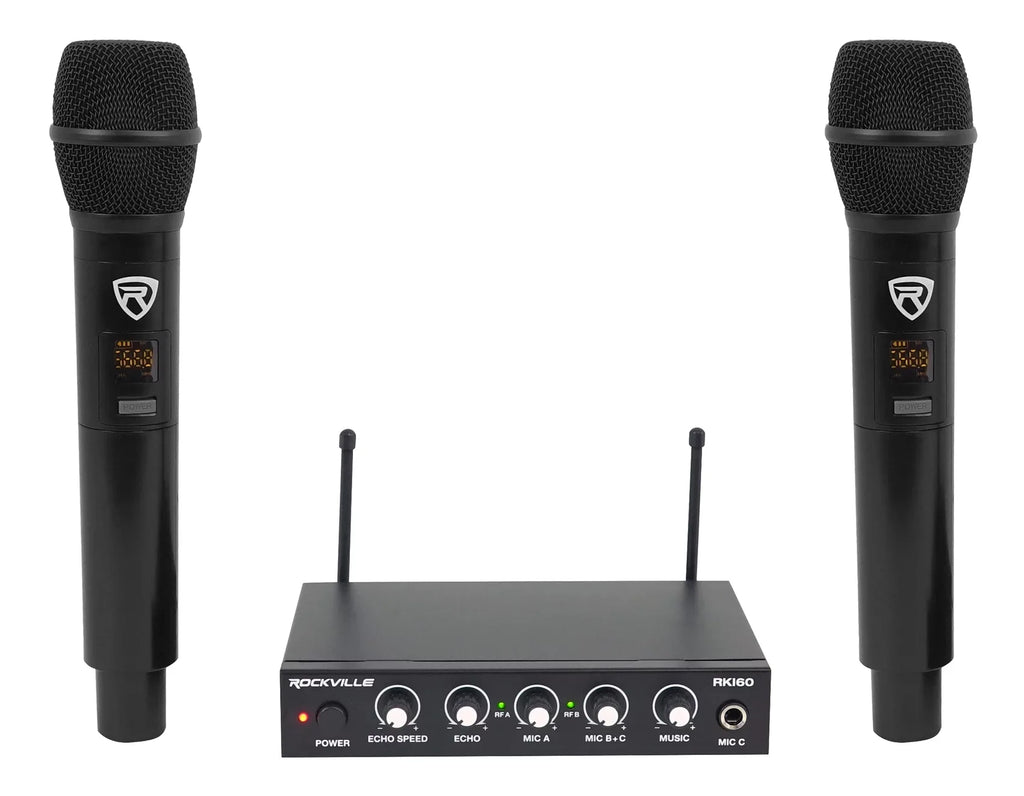 Rockville RKI60 Karaoke Dual Microphone System 4 ipad/iphone/Android/Laptop/TV