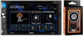 Jensen CDR6221 6.2" Touchscreen LCD Multimedia Car Receiver with Bluetooth, Front USB Input, Back-up Camera Input with Absolute Magnet Phone Holder Bundle