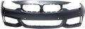 Front BUMPER Shield Suitable For BMW 4-SERIES 2014-2018 Primed with M Sport Line with HLW PDC Sensor Holes/IPAS/Cam Conv/Coupe/HB - CAPA