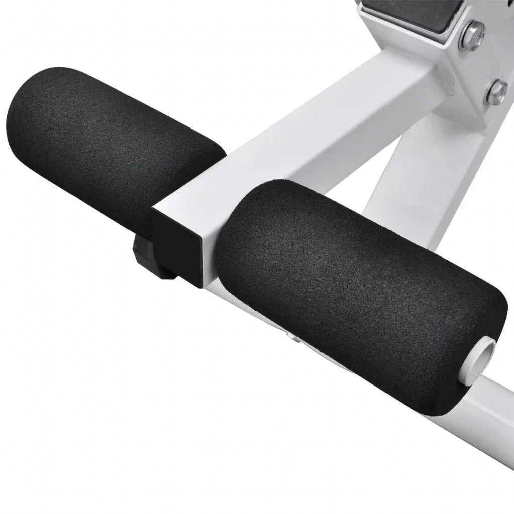 Anself Fitness Utility Bench Backrest Adjustable Padded Cushion Full Body Workout Strength Training Bench Exercise Equipment for Home Gym, Weight Lifting 52 x 16 x 19 Inches
