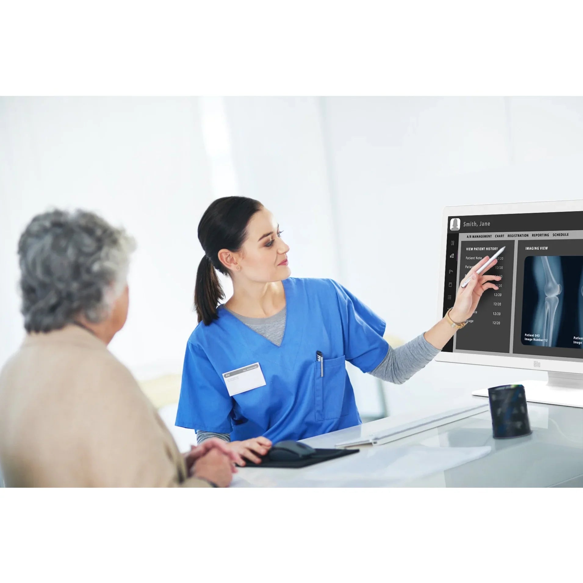 Elo 1903LM 19" LCD Touchscreen Monitor - 5:4 - 14 ms - 19" Class - Projected Capacitive - 10 Point(s) Multi-touch Screen - 1280 x 1024 - Thin Film Transistor (TFT) - 16.7 Million Colors - 250 Nit -...