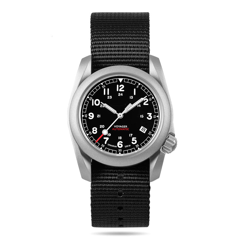 Men's Field Watches Titanium Automatic Mechanical Top Brand Dive Wristwatch 100M Waterproof Clock Military Watch for Men