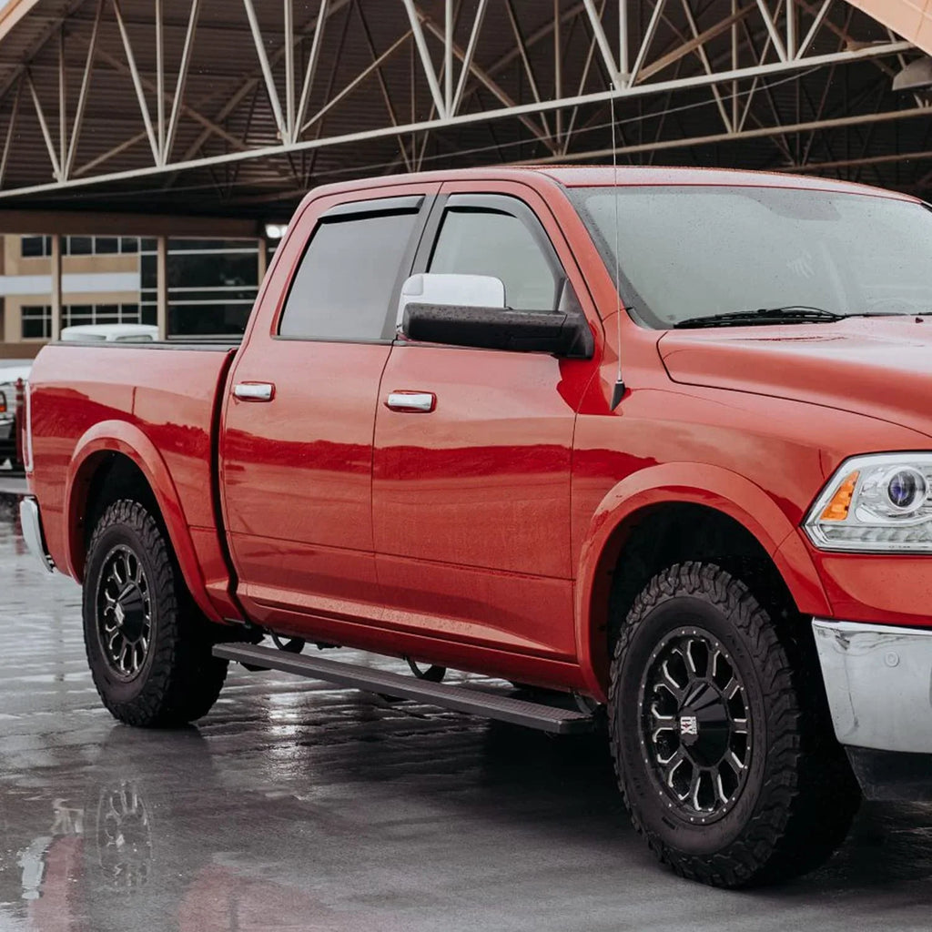 Voron Glass in-Channel Extra Long-lasting Rain Guards for Trucks Dodge RAM 2500 3500 2019-2024 Crew Cab, Window Deflectors, Vent Window Visors, 4 Pieces - 220010v