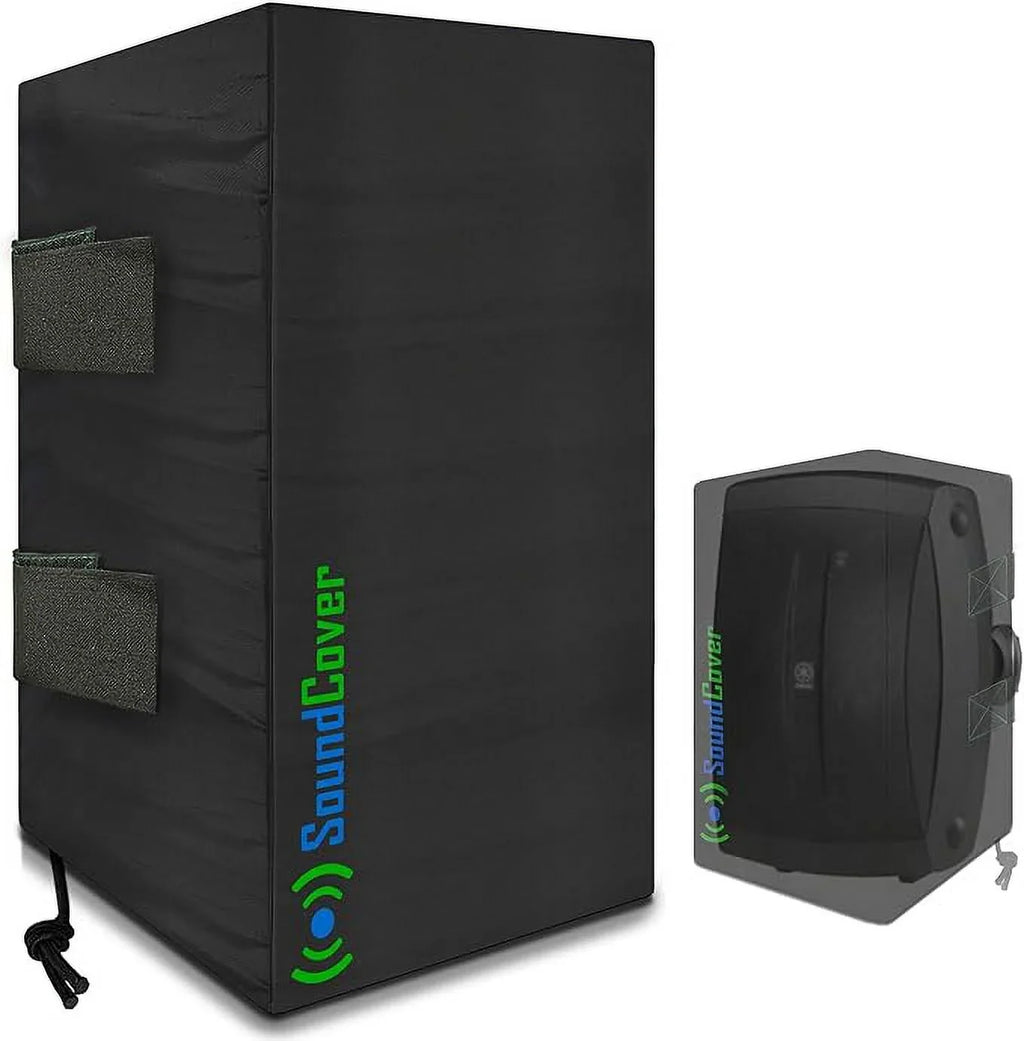 Outdoor Speaker Wrap Black, Medium Size (H 13.6" x W 7.9" x D 8.9"), Suitable with Yamaha AW294, Definitive Technology AW 5500, Polk Audio Atrium 6, Yamaha AW350, and Bose 251