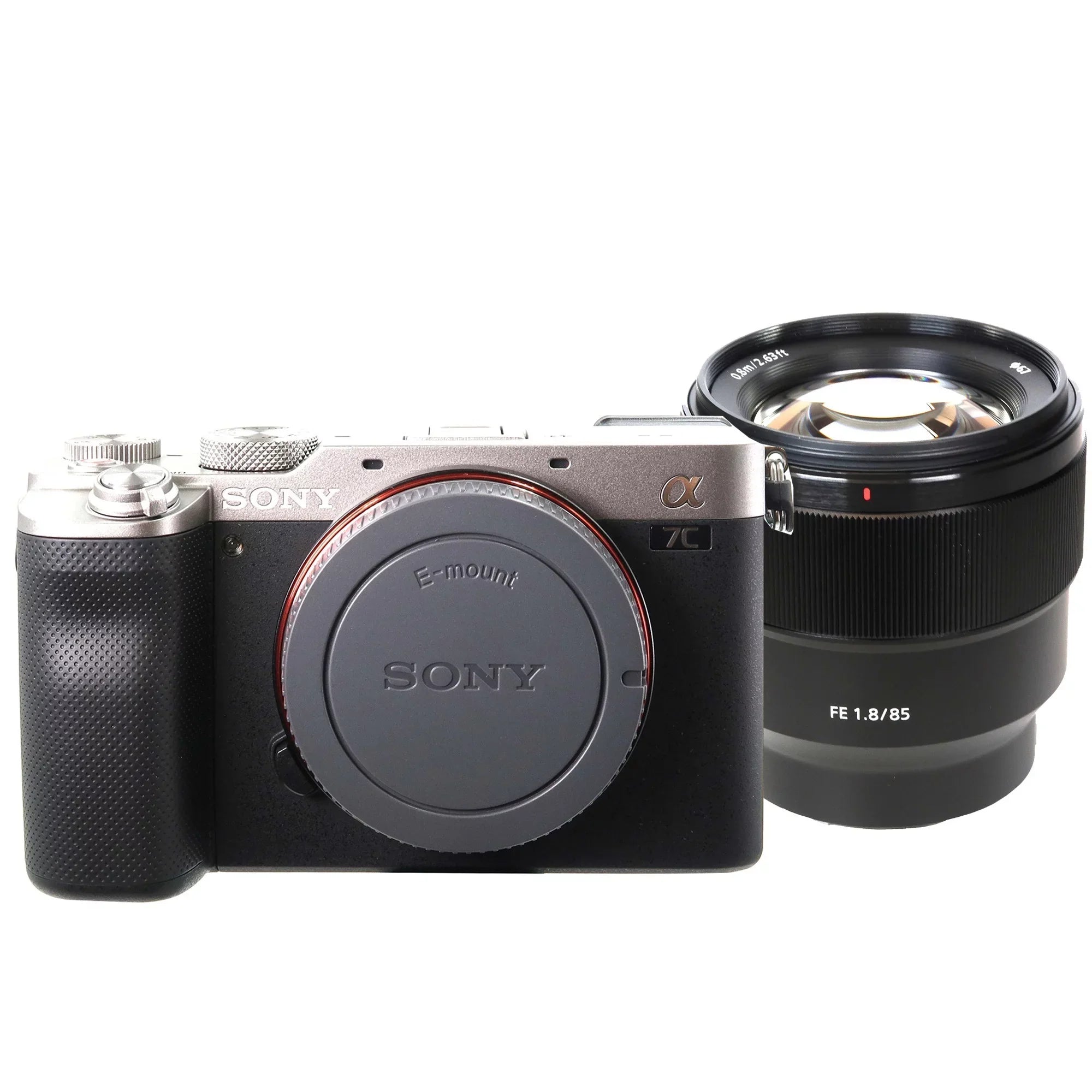 Sony Alpha a7C Mirrorless Digital Camera (Silver) with Sony FE 85mm f /1.8 Prime Lens