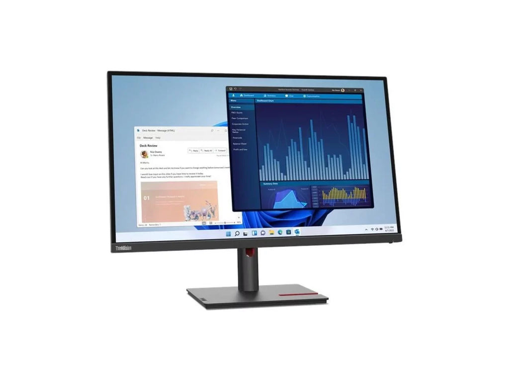 Lenovo ThinkVision T27p-30 27" 4K UHD LCD Monitor - 16:9 - Black - 27" Class - In-plane Switching (IPS) Technology - 3840 x 2160 - 1.07 Billion Colors - 350 Nit - 4 ms - 60 Hz Refresh Rate -