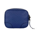 Gucci Bree Microguccissima Caspian Blue Leather Crossbody Bag