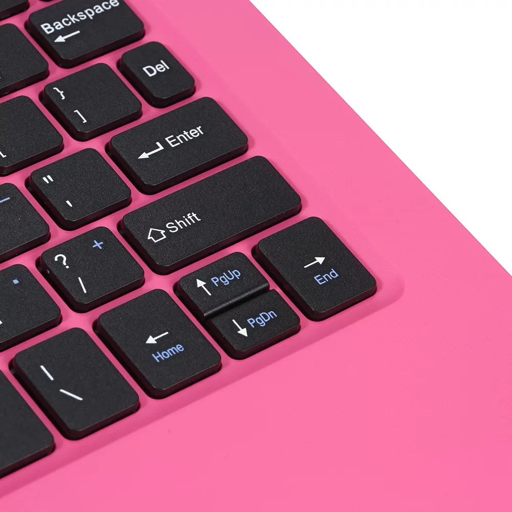 Tomshine Portable Windows 10 10.1inch Netbook Support TF card with Quad Core Processor/ 2GB+64GB/ Wi-Fi/ BT/ HD Pink Plug