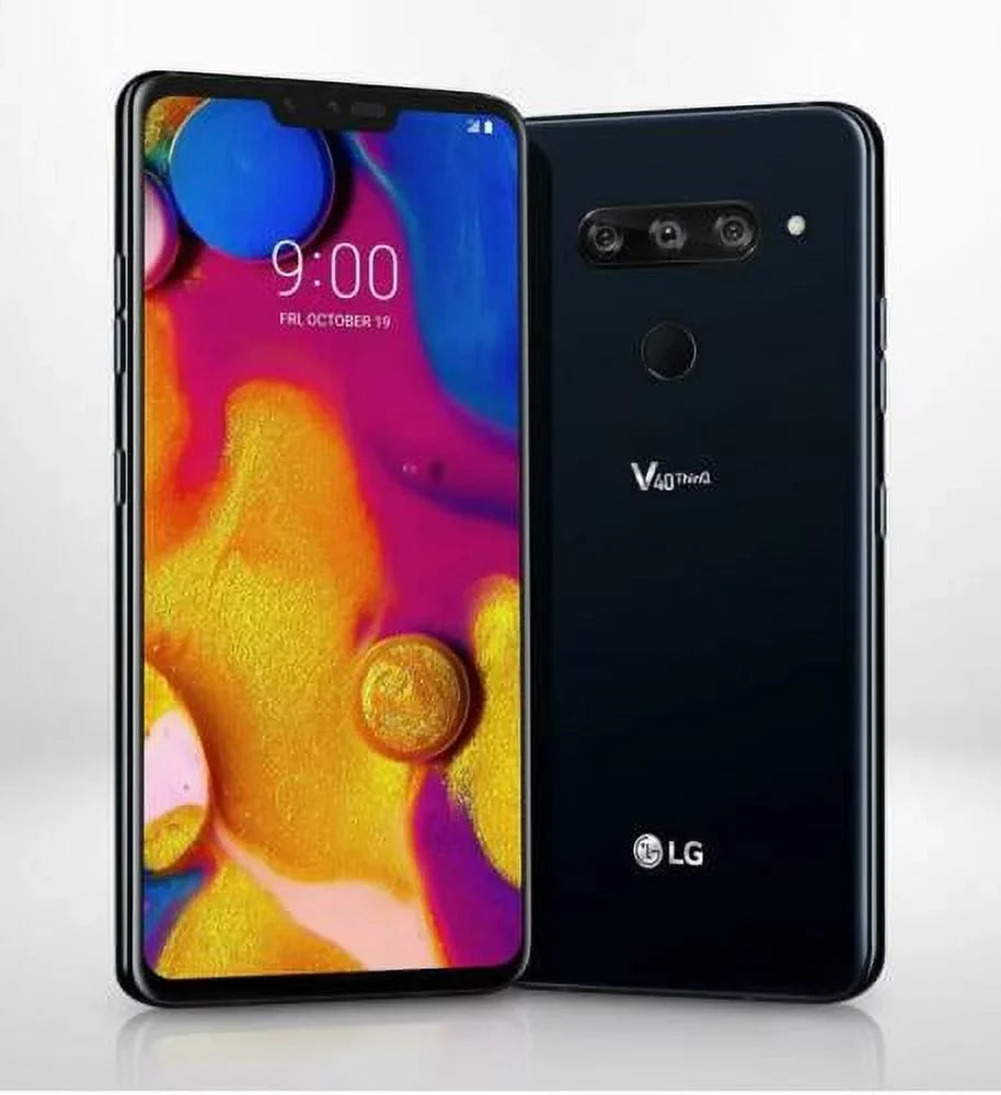 Pre-Owned LG V40 ThinQ 64GB - Black (Verizon) 4G VoLTE GSM Unlocked Page Plus US Mobile (Good)