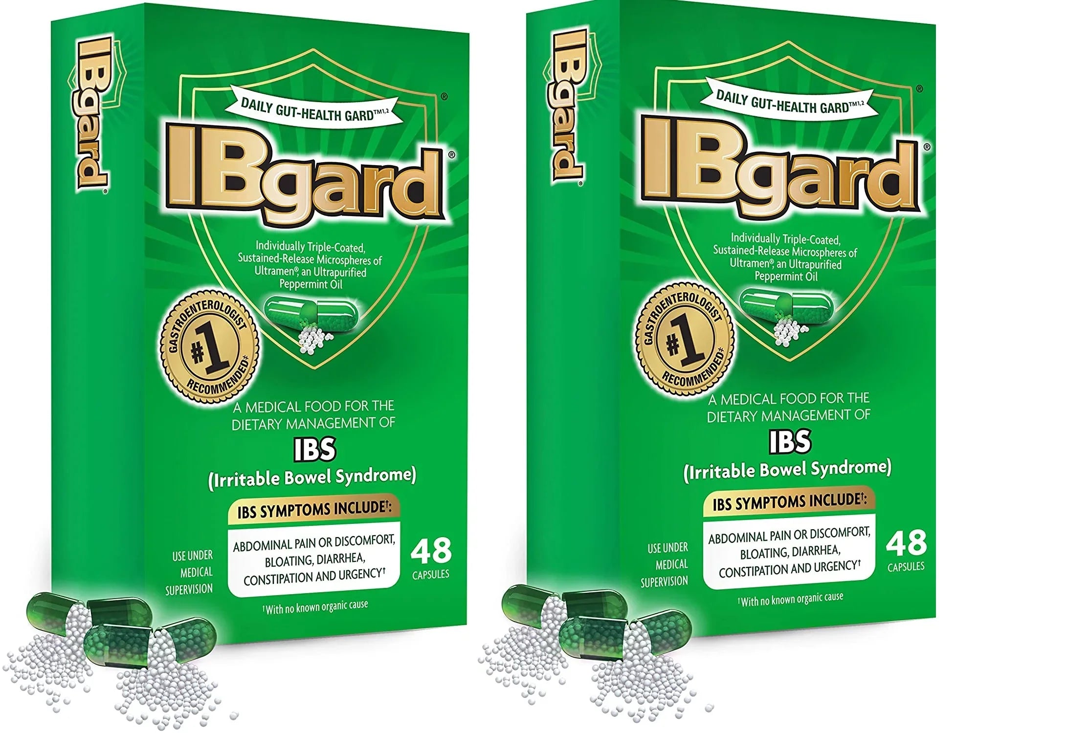 IBgard Irritable Bowel Syndrome (IBS) Relief 48 Capsules (Pack of 2)