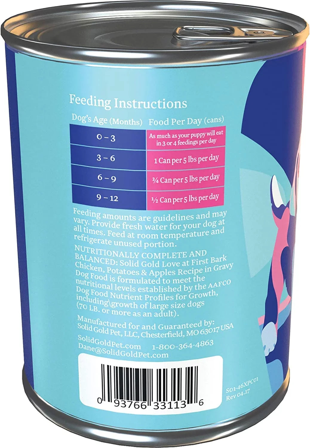 Solid Gold Wet Puppy Food - Made with Real Natural Chicken for Puppies - Love at First Bark Grain Free Canned Dog Food for Gut Health, Immune Support and Soft Skin & Coat