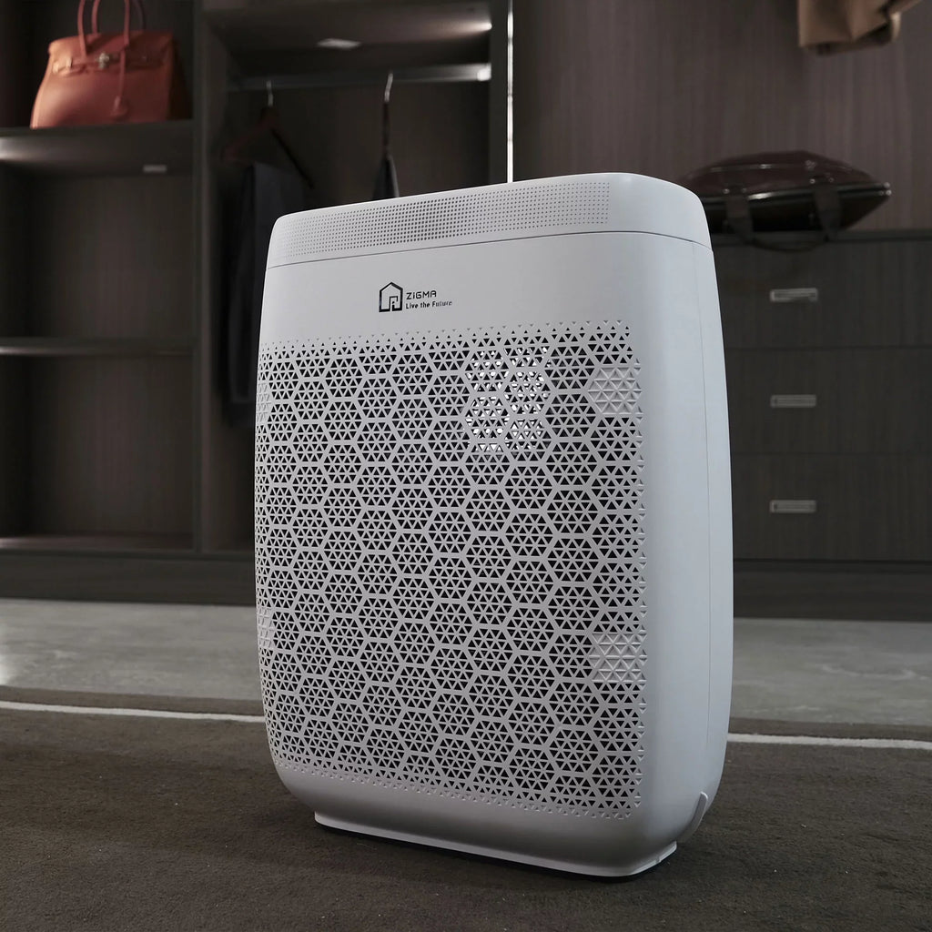 Zigma Aerio-300 1580 Sq Ft Smart 5-in1 HEPA Air Purifier for Home, White