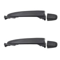 Brock Replacement Set Outside Sliding Door Handles Textured Black with Cap Suitable with 2004-2010 Sienna Van