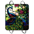 GCKG Artistic Paintings Graceful Peacock Pet Car Seat Wrap Dog Car Seat Mat Hammock Cargo Mat Trunk Mat For Cars Trucks and SUV 54x60 inches