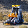 JumpOrange 19' FT Commercial Grade Water Slide with Splash Pool for Kids and Adults (with Blower), Big Inflatable, Outdoor Indoor, Birthday Party Rental
