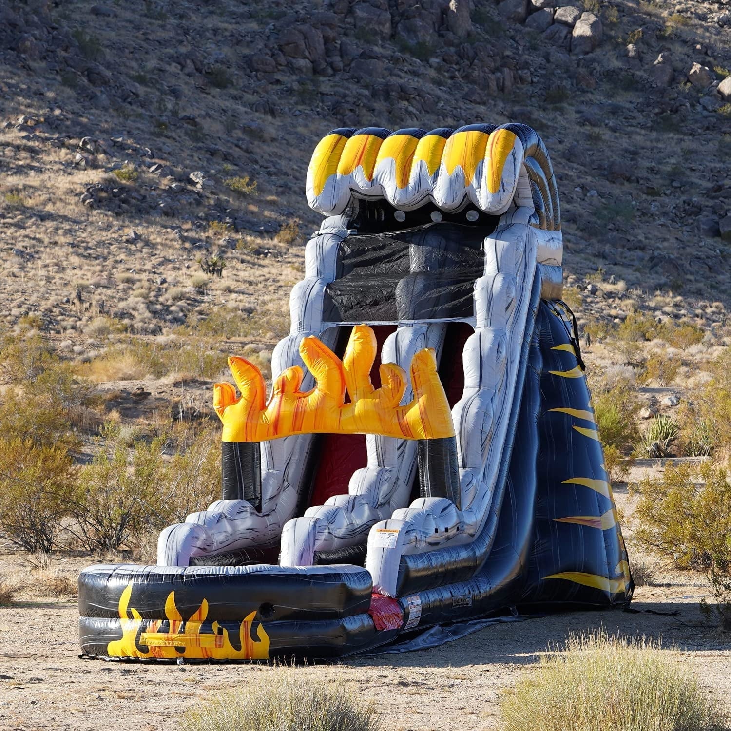 JumpOrange 19' FT Commercial Grade Water Slide with Splash Pool for Kids and Adults (with Blower), Big Inflatable, Outdoor Indoor, Birthday Party Rental
