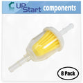8-Pack AM116304 Fuel Filter Replacement for John Deere 10445-D140 - Fitting with GY20709 Fuel Filter