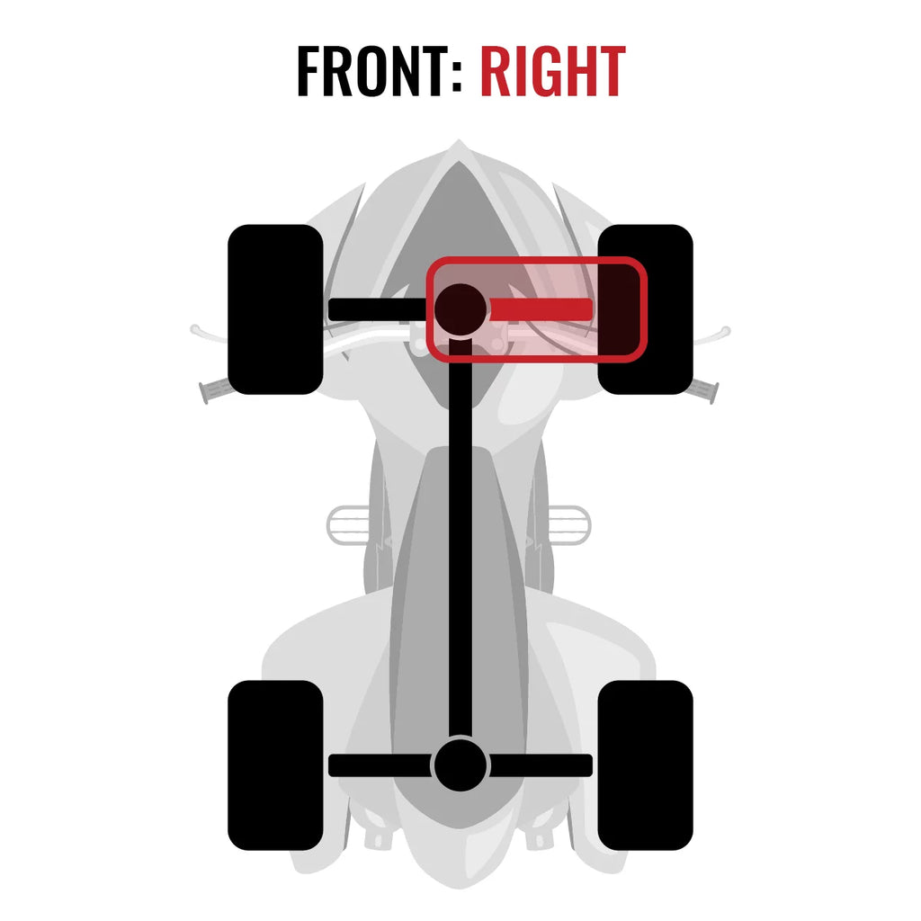 Sixity XT Front Right Axle Fitting with Yamaha YFM700 Grizzly FI 4x4 Auto EPS SE 2014-2015