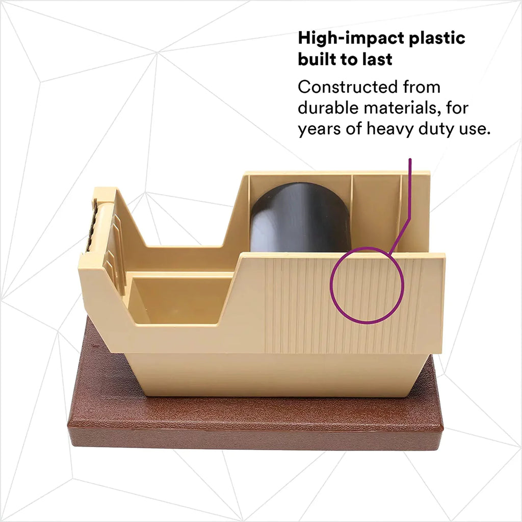 Scotch Mainline Dispenser P52w With Pull-N-Cut One-Hand Design, Weighted Base, Rubber Pads, 2 In, 1/Case