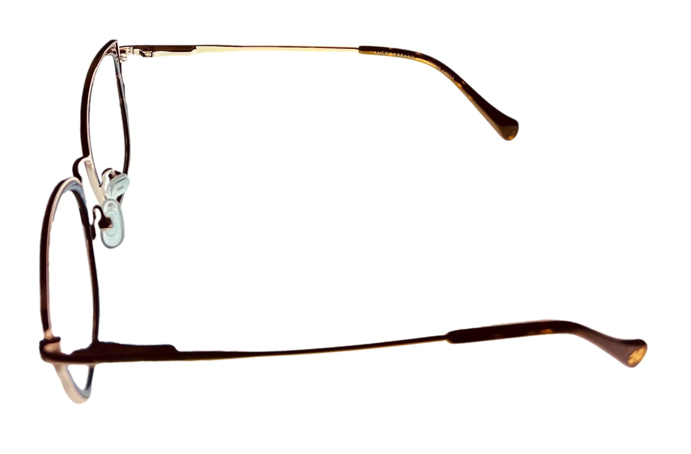 Lucky Brand Women's Eyeglass Tortoise Gold Butterly Metal D116. 54mm