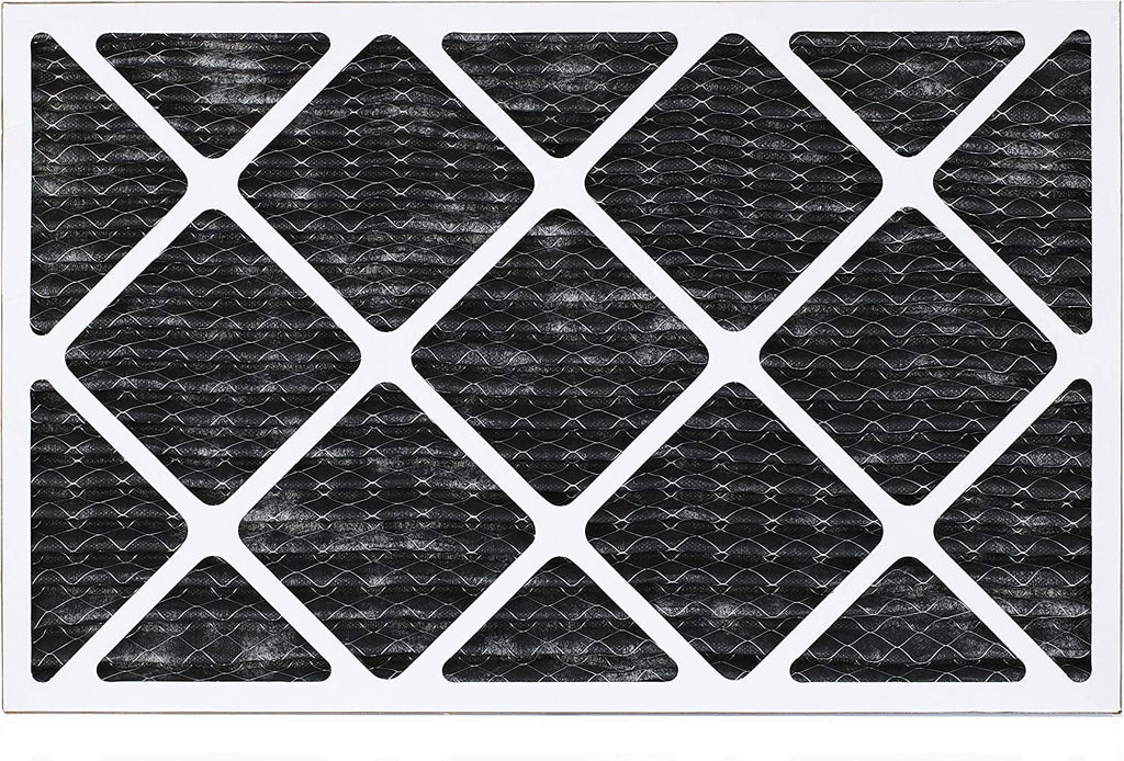 Filterbuy 15x20x1 MERV 8 Odor Eliminator Pleated HVAC AC Furnace Air Filters with Activated Carbon (5-Pack)