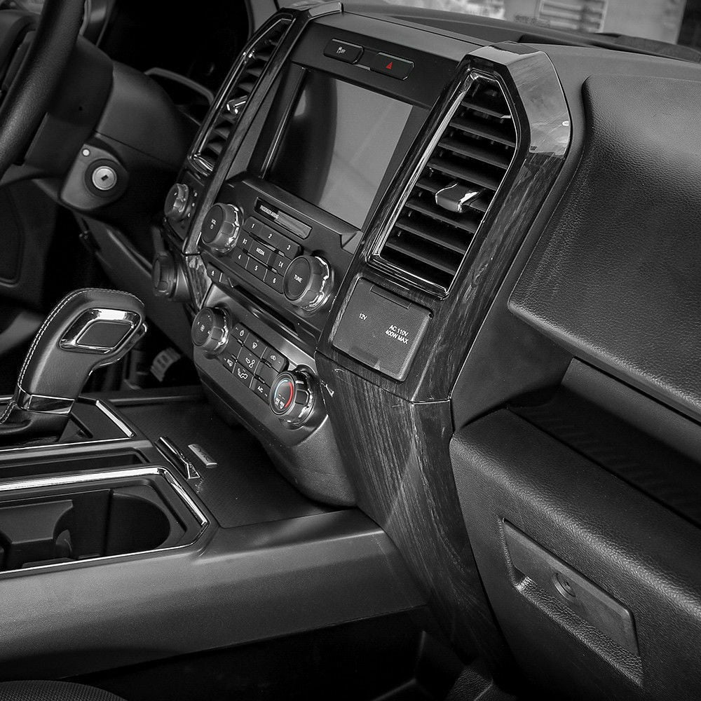 Teledu Car ABS Interior Center Console Coating Trims 8 pcs F150 m
