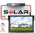 Solar Wireless Backup Camera System for Campervans, RV Digital Rear View Back Up Cameras 2 Channel Solar Charging Reverse Camera for Van Truck