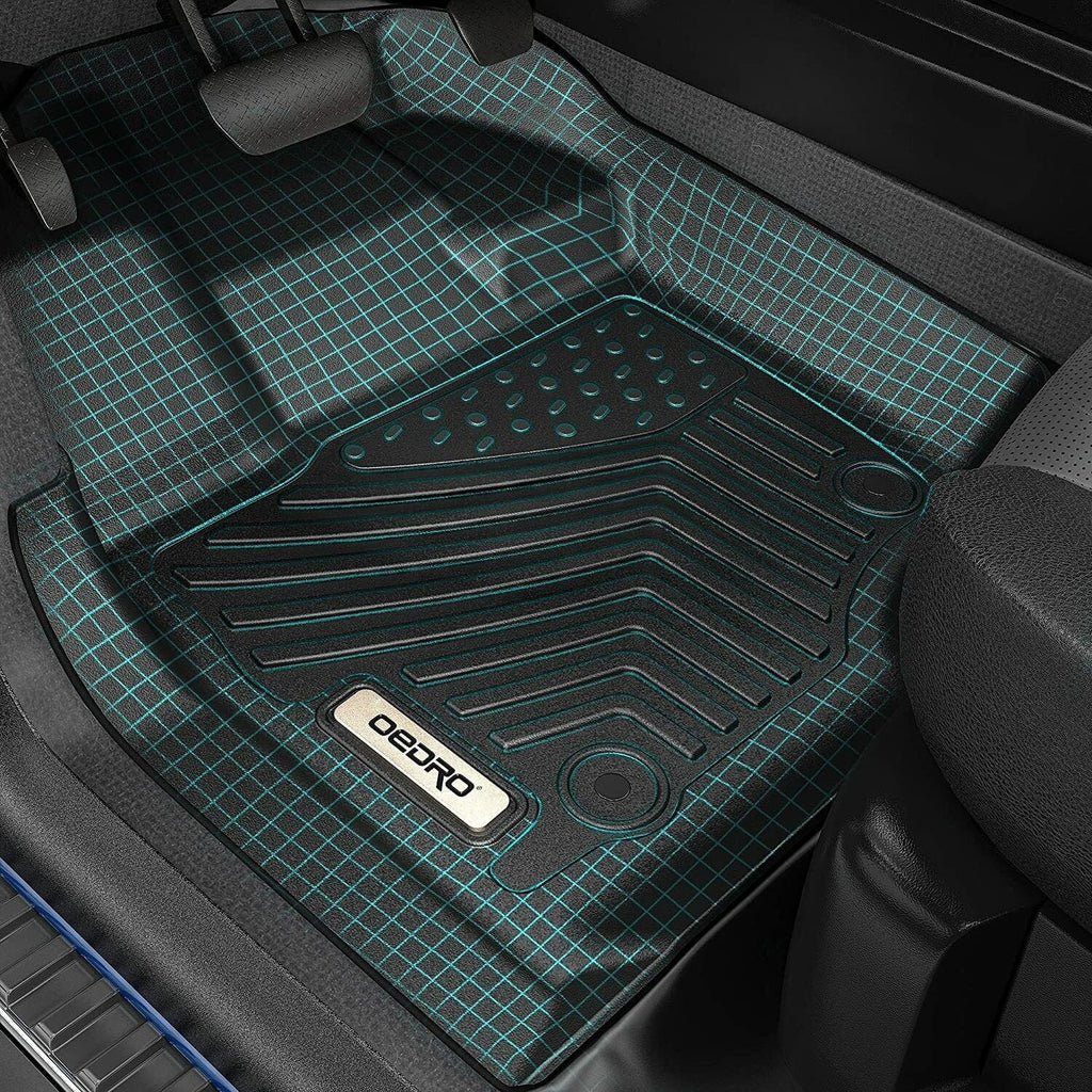 Ledkingdomus Floor Mats for 2019-2024 Subaru Forester 3D TPE Rubber Front & 2nd Seat 2 Row Liner Set Environment