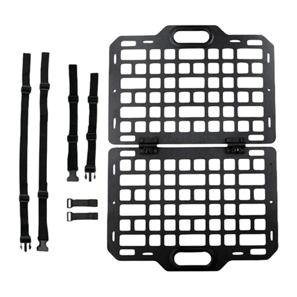 funtasica Auto Seat Back Organizer Modular Storage Molle Panel Car Seatback Hanging Plate Auto Seat Panel for Automotive Truck Parts