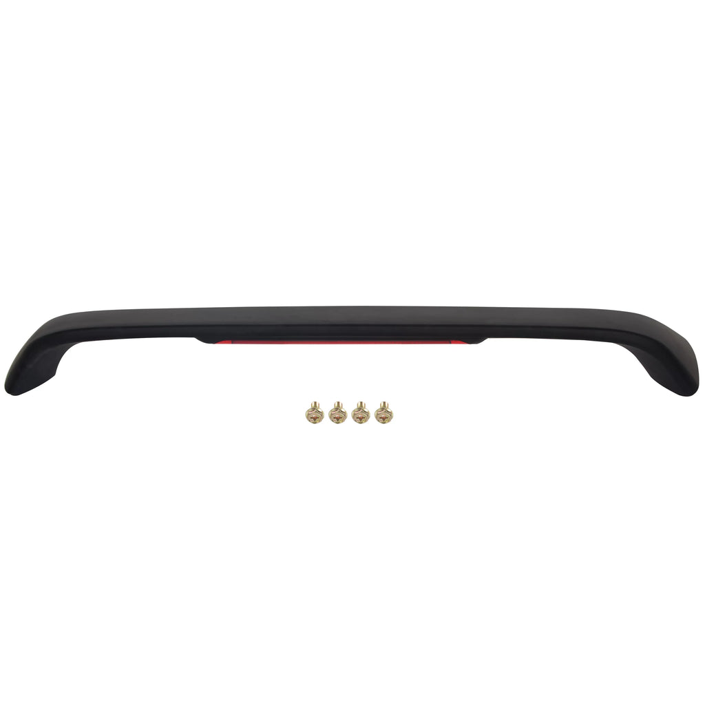 Kojem T-R Style Rear Trunk Lid Spoiler Wing Winglet with LED Brake Light Lamp Matte Black for 1996 1997 1998 1999 2000 Honda Civic 2DR
