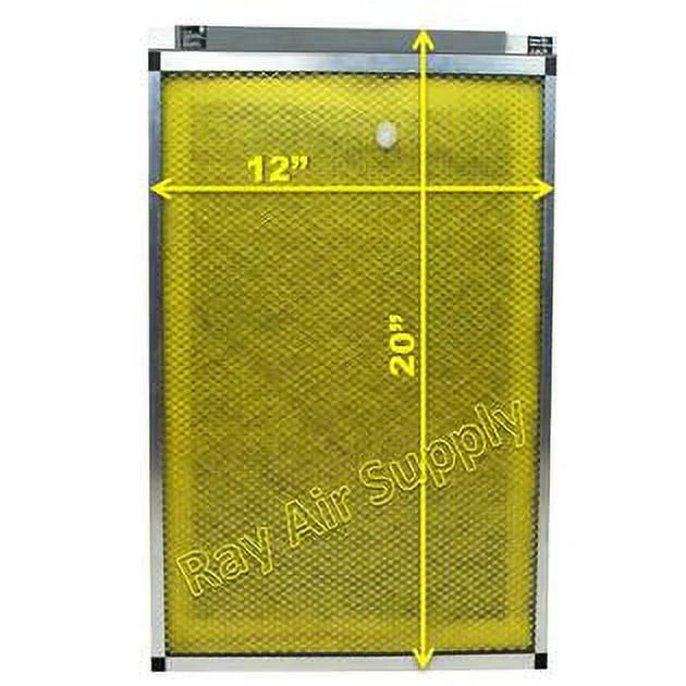 RAYAIR SUPPLY 12x20 Replacement Filter Pads Fitting with MicroPower Guard Air Cleaner (3 Pack)